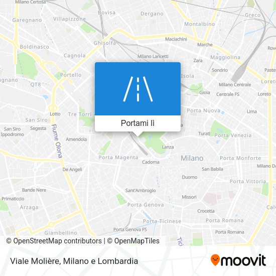 Mappa Viale Molière