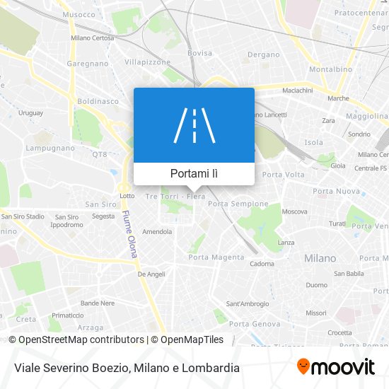 Mappa Viale Severino Boezio