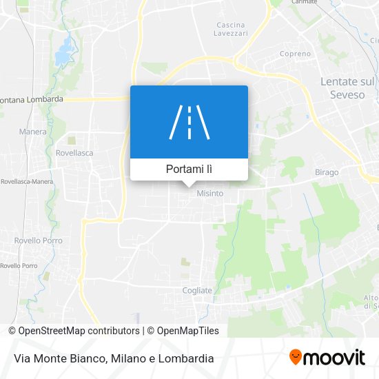 Mappa Via Monte Bianco