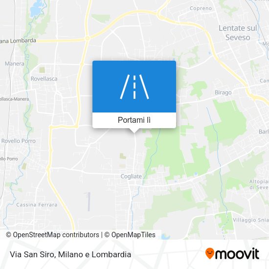 Mappa Via San Siro