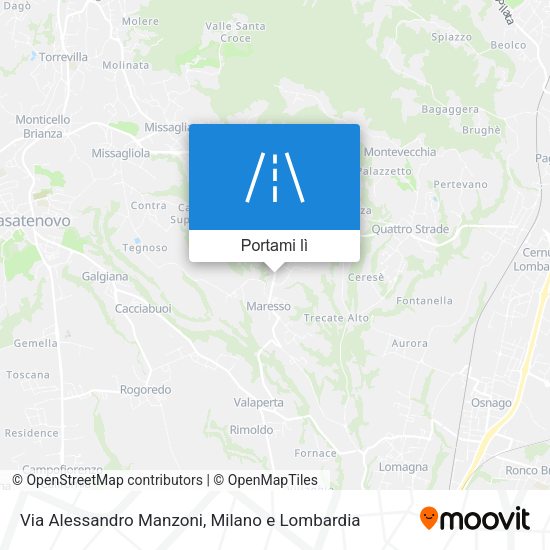 Mappa Via Alessandro Manzoni
