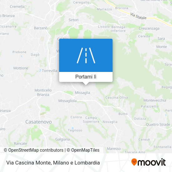 Mappa Via Cascina Monte