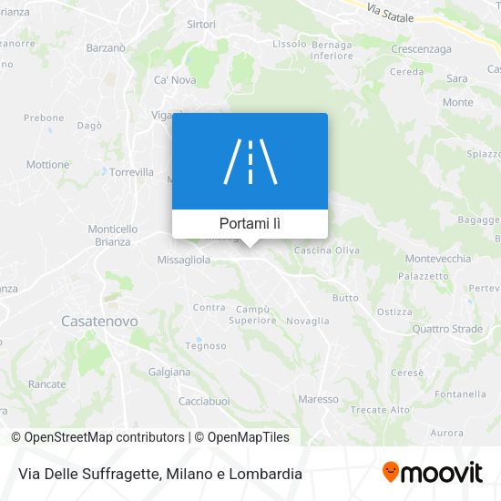 Mappa Via Delle Suffragette
