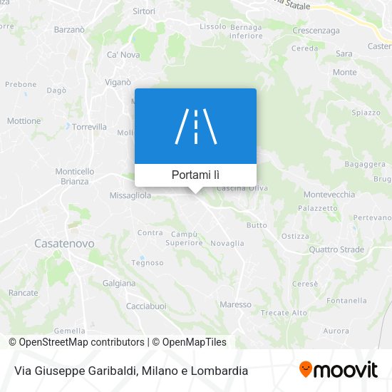 Mappa Via Giuseppe Garibaldi