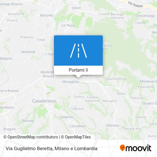 Mappa Via Guglielmo Beretta