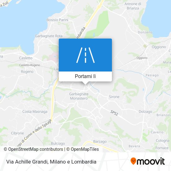 Mappa Via Achille Grandi