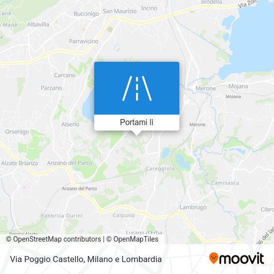 Mappa Via Poggio Castello