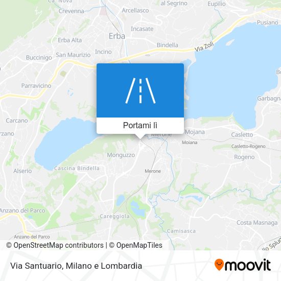 Mappa Via Santuario