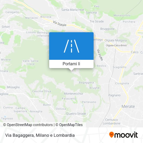 Mappa Via Bagaggera