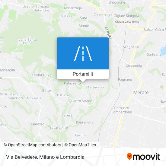 Mappa Via Belvedere