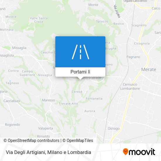 Mappa Via Degli Artigiani