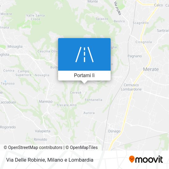 Mappa Via Delle Robinie