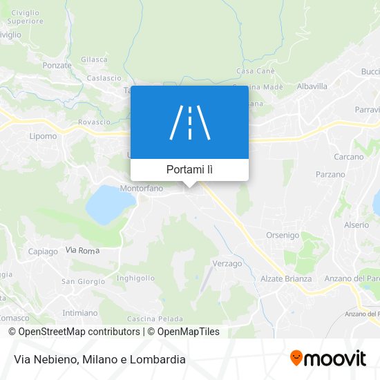 Mappa Via Nebieno