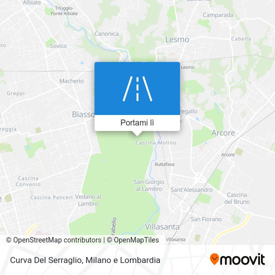 Mappa Curva Del Serraglio
