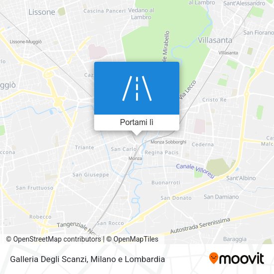 Mappa Galleria Degli Scanzi