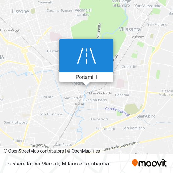 Mappa Passerella Dei Mercati