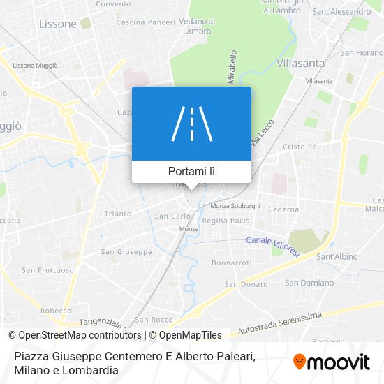 Mappa Piazza Giuseppe Centemero E Alberto Paleari