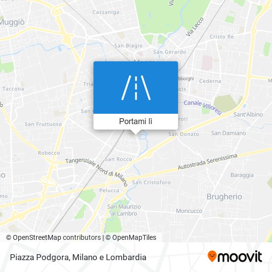 Mappa Piazza Podgora