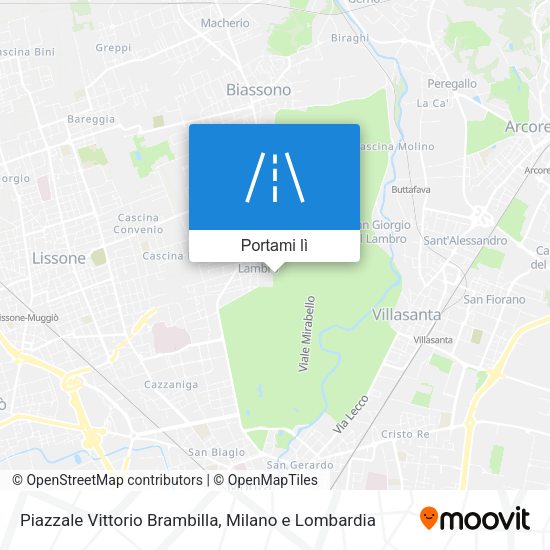 Mappa Piazzale Vittorio Brambilla