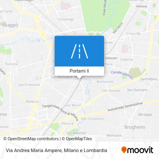 Mappa Via Andrea Maria Ampere
