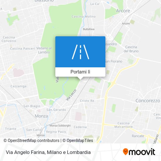 Mappa Via Angelo Farina