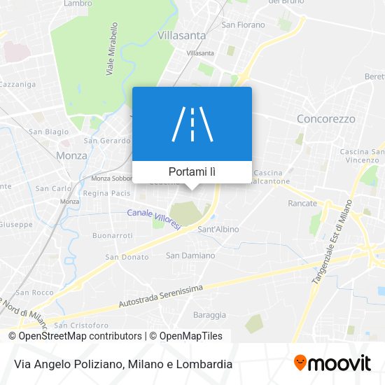 Mappa Via Angelo Poliziano