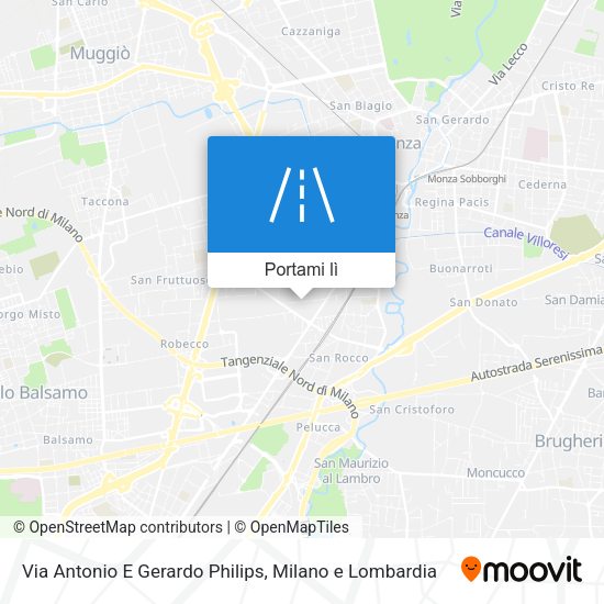 Mappa Via Antonio E Gerardo Philips