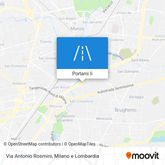 Mappa Via Antonio Rosmini