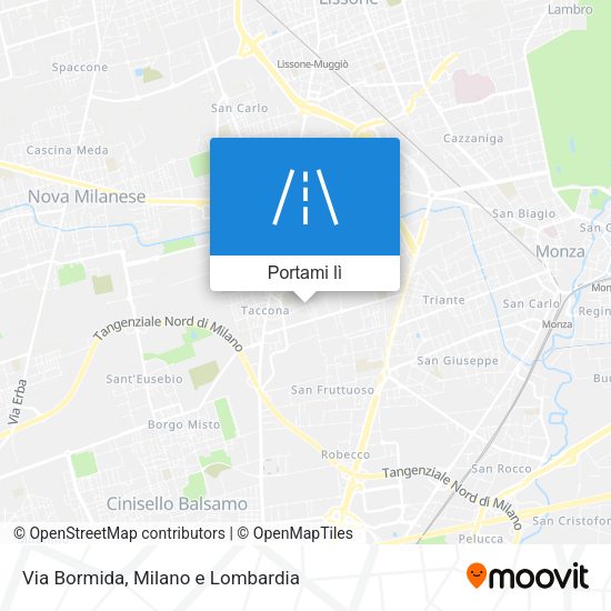 Mappa Via Bormida