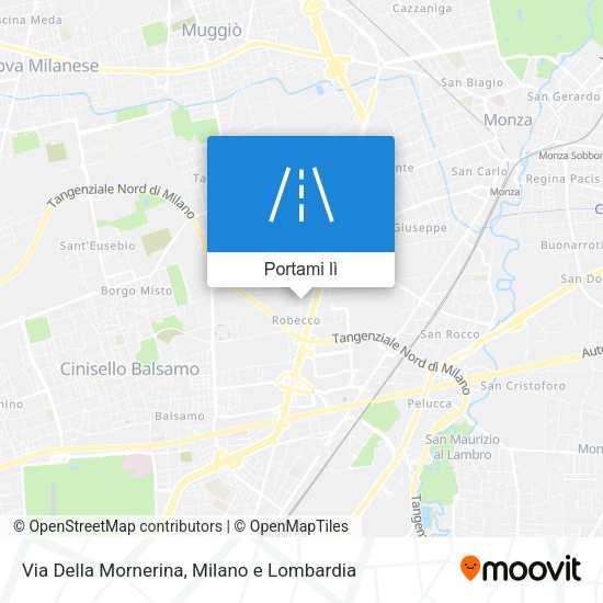 Mappa Via Della Mornerina