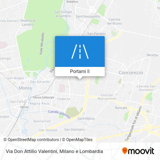 Mappa Via Don Attilio Valentini