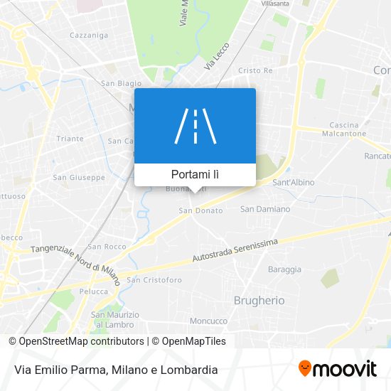 Mappa Via Emilio Parma