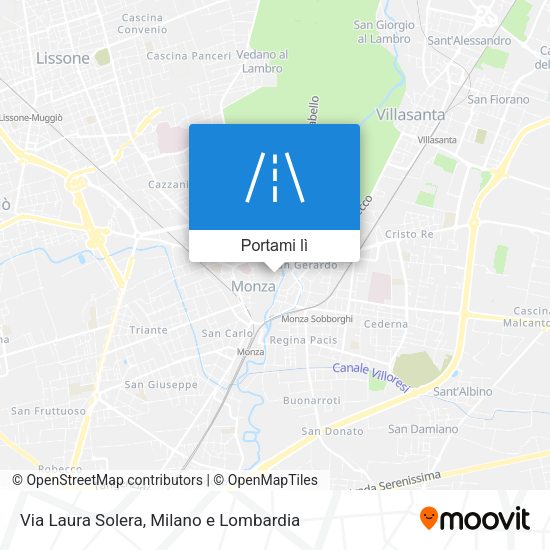 Mappa Via Laura Solera