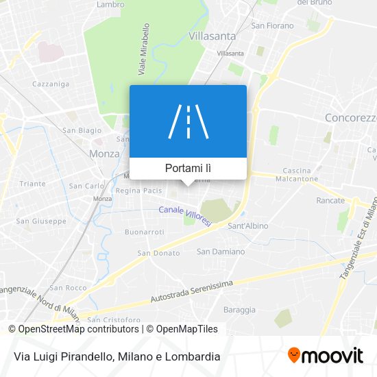 Mappa Via Luigi Pirandello