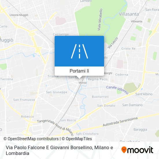 Mappa Via Paolo Falcone E Giovanni Borsellino