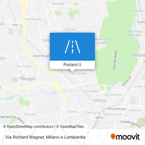 Mappa Via Richard Wagner