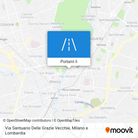 Mappa Via Santuario Delle Grazie Vecchie
