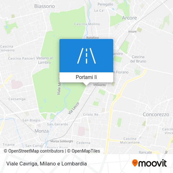 Mappa Viale Cavriga