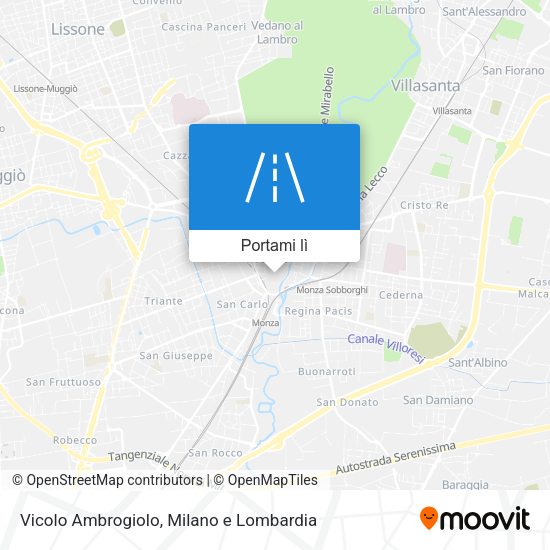 Mappa Vicolo Ambrogiolo