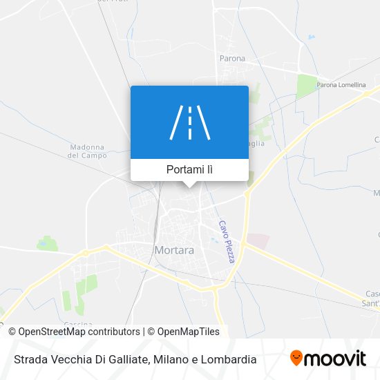 Mappa Strada Vecchia Di Galliate
