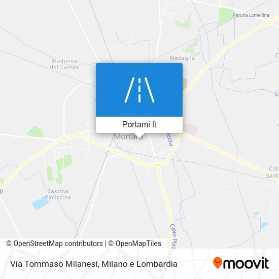 Mappa Via Tommaso Milanesi