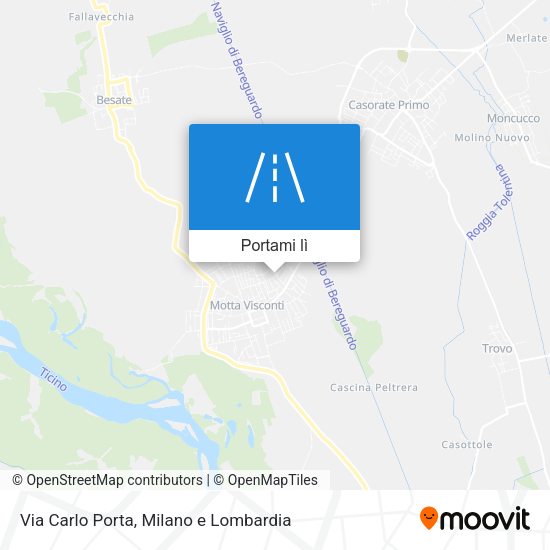 Mappa Via Carlo Porta