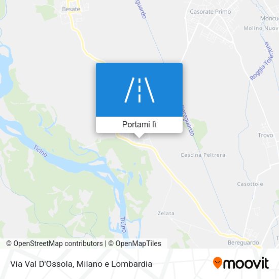 Mappa Via Val D'Ossola