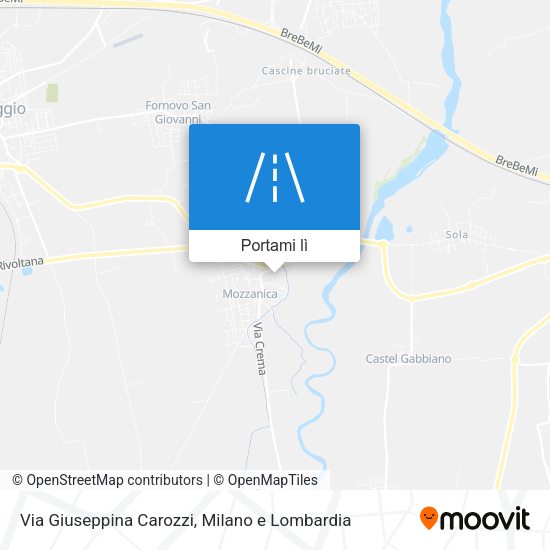 Mappa Via Giuseppina Carozzi