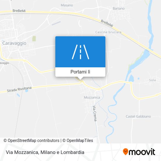 Mappa Via Mozzanica