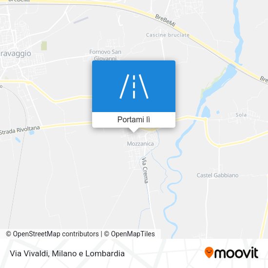 Mappa Via Vivaldi