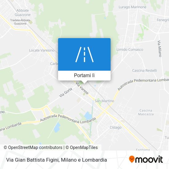 Mappa Via Gian Battista Figini