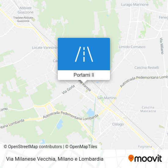 Mappa Via Milanese Vecchia