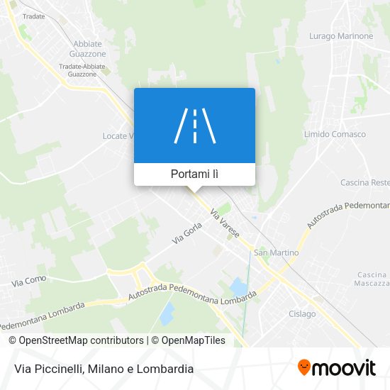 Mappa Via Piccinelli