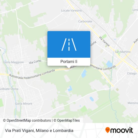 Mappa Via Prati Vigani